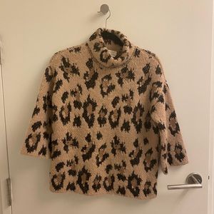 Kate Spade Chunky Leopard Sweater